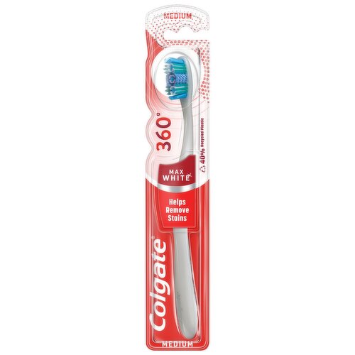 Colgate 360 Max White One Medium Toothbrush (1 Piece)