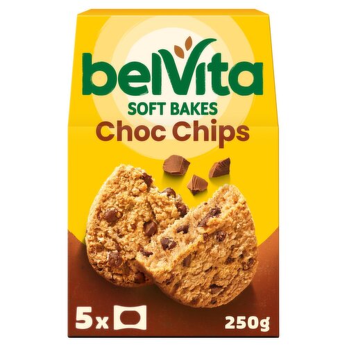 Belvita Breakfast Biscuits Soft Bakes Chocolate Chips 5 Pack (250 g)