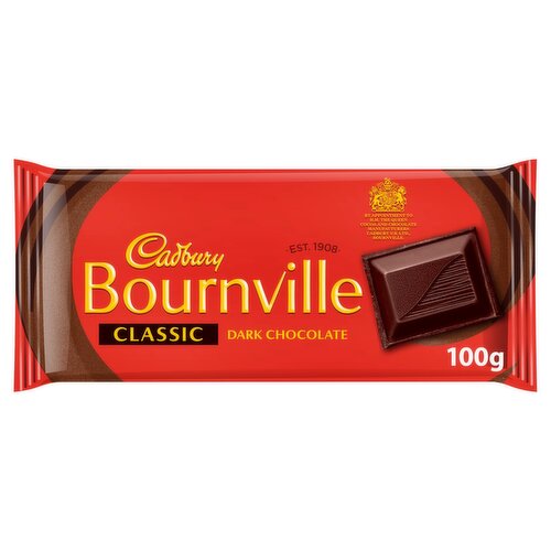 Cadbury Bournville Classic Dark Chocolate Bar (100 g)