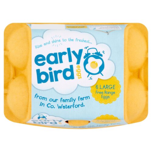 Early Bird Free Range Eggs 6 Large  (435 g)