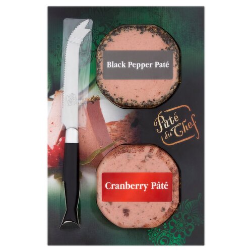 Pate Du Chef Cranberry & Black Pepper Pate & Knife (200 g)