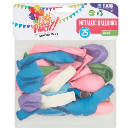 Macon Metallic Balloon (25 Piece)
