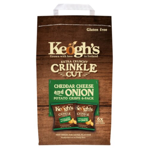 Keoghs Crinkle Cut Cheese & Onion Multipack (180 g)