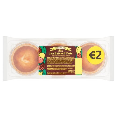 Comerfords Jam Bakewell Tarts 6 Pack (285 g)