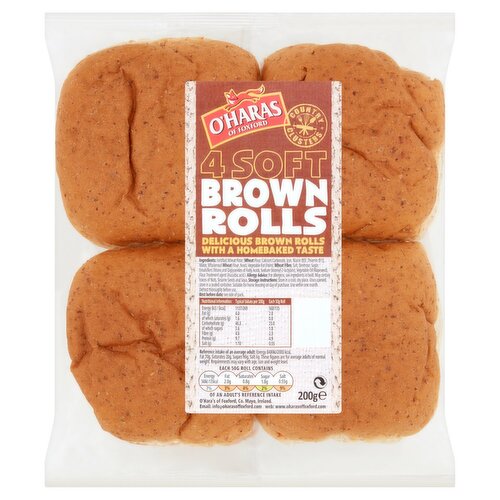 O'Haras Of Foxford 4Pack Brown Rolls (50 g)