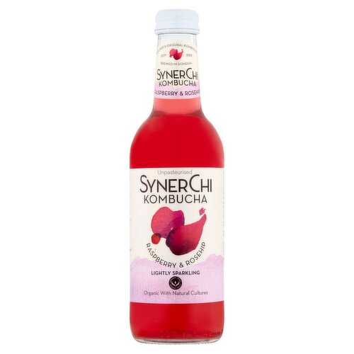 Synerchi Kombucha Raw Raspberry & Rosehip (330 ml)