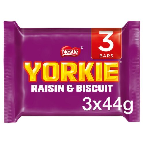 Nestle Yorkie Raisin & Biscuit Chocolate Bars 3 Pack (44 g)