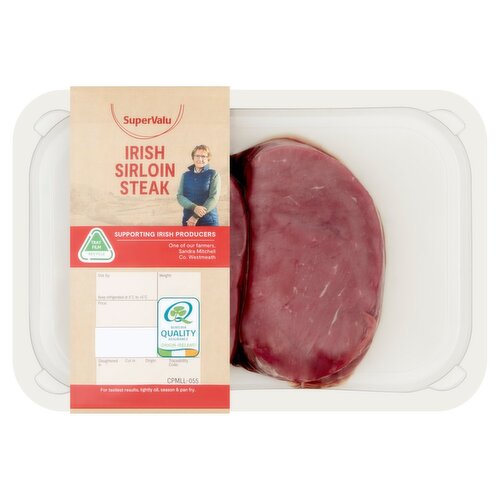 SuperValu Fresh Irish Sirloin Steak 2 Pack (454 g)