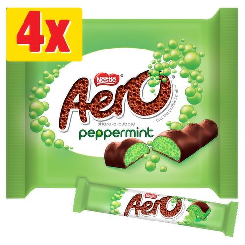 Nestle Aero Delightful Peppermint Chocolate Bar 4 Pack (27 g)