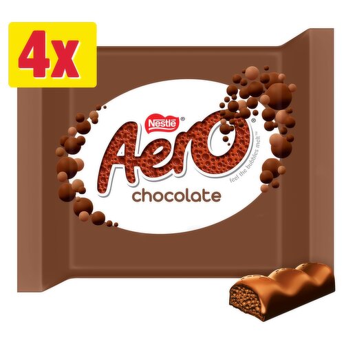 Nestle Aero Purely Chocolate Bar 4 Pack (27 g)