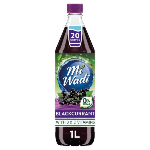 Mi Wadi Zero Blackcurrant Squash (1 L)