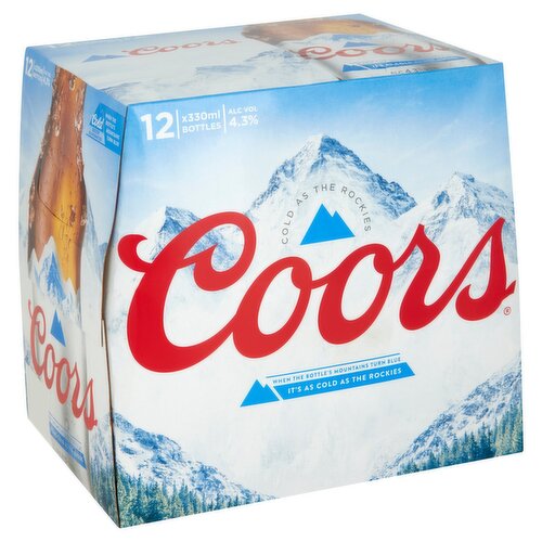 Coors Lager 12 Pack (330 ml)