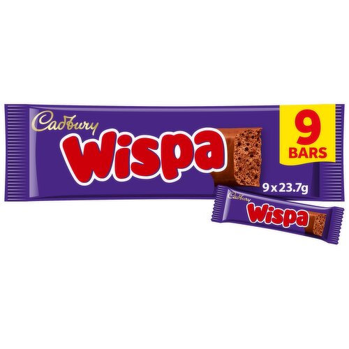 Cadbury Wispa Chocolate Bar 9 Pack (23.7 g)