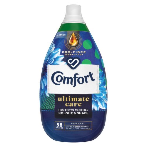 Comfort Fresh Sky Fabric Conditioner 58 Washes (870 ml)