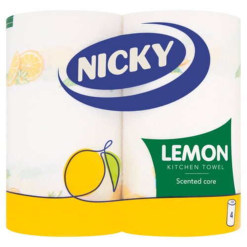 Nicky Lemon Kitchen Towel 4 (4 Roll)