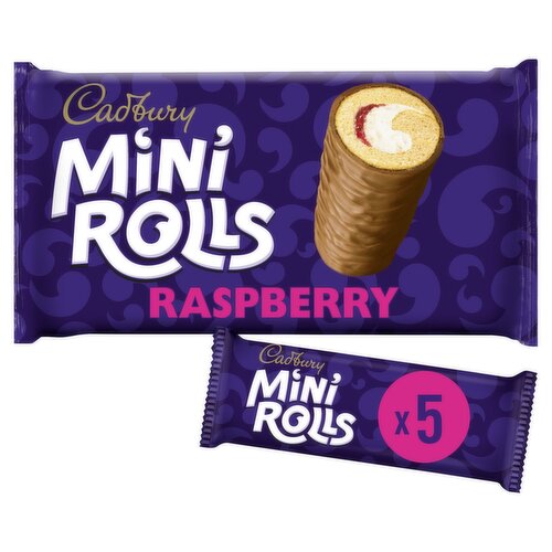 Cadbury Raspberry Mini Roll 5 Pack (143 g)