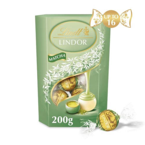 Lindt Lindor Matcha White Chocolate Truffles Box (200 g)