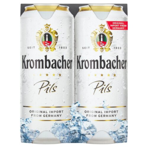 Krombacher Pils Can 4 Pack (500 ml)