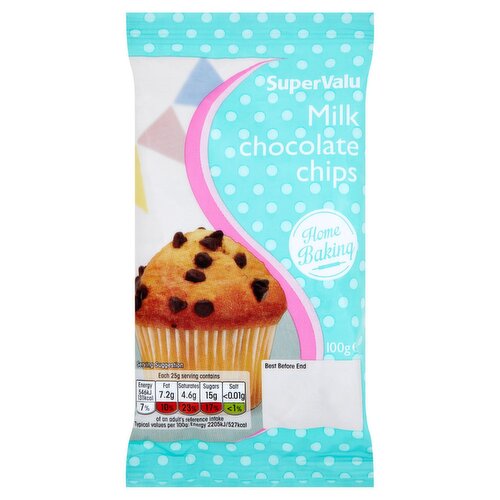 SuperValu Milk Chocolate Chips (100 g)