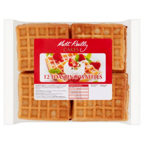 Matt Reilly Toasting Waffles 12 Pack (250 g)