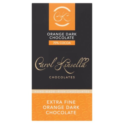 Carol Kinsella Dark Orange Chocolate 70% Cocoa Bar (80 g)