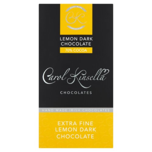 Carol Kinsella Dark Lemon Chocolate 70% Cocoa Bar (80 g)