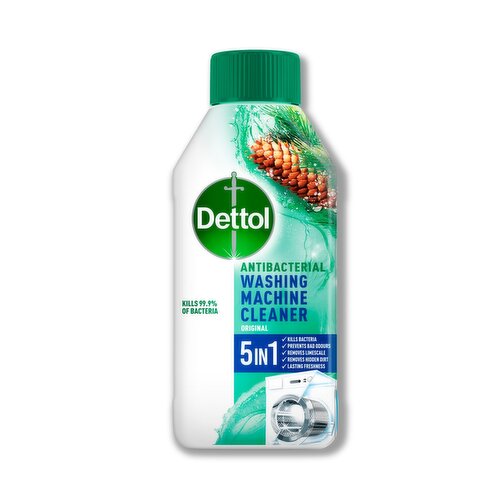 Dettol 5in1 Antibacterial Washing Machine Cleaner (250 ml)