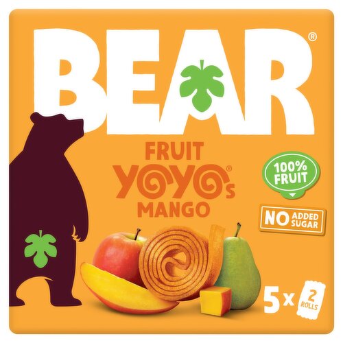 Bear Mango Yoyo Pure Fruit Rolls 5 Pack (100 g)