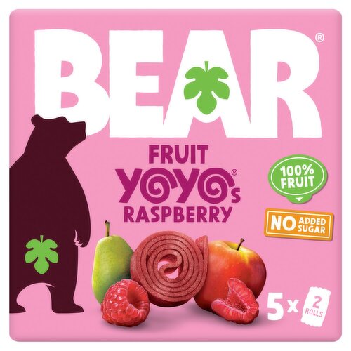 Bear Raspberry Yoyo Pure Fruit Rolls 5 Pack (100 g)