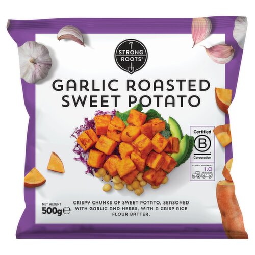 Strong Roots Garlic Roasted Sweet Potato (500 g)