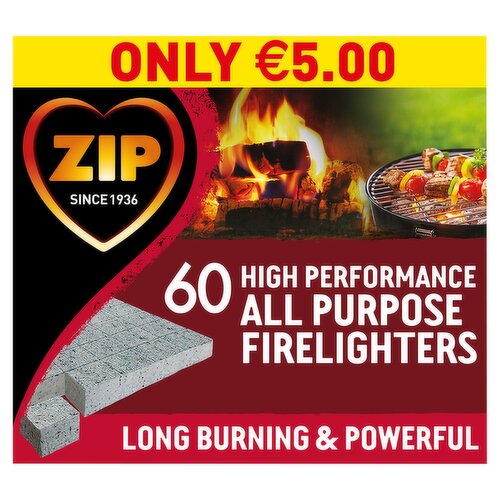 Zip High Performance Firelighters 60 Pack (60 Pack)