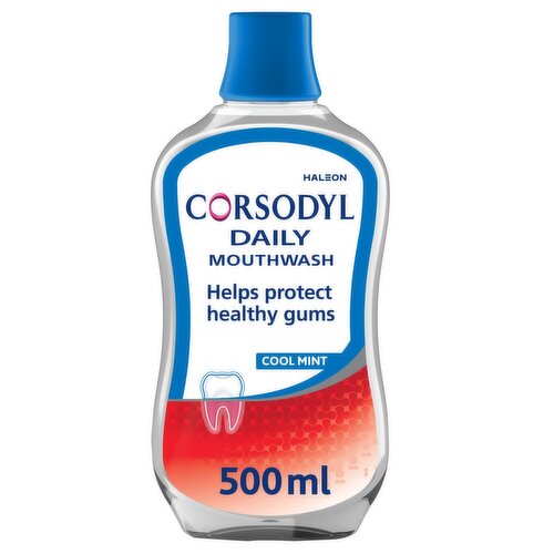 Corsodyl Cool Mint Daily Mouthwash (500 ml)