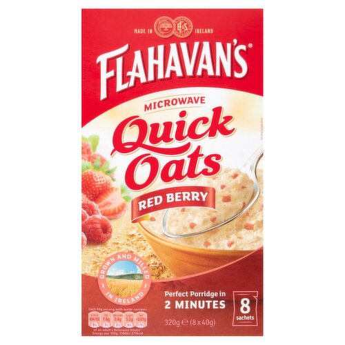 Flahavan's Red Berry Quick Oats Sachets (320 g)