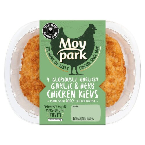 Moy Park Garlic & Herb Chicken Kiev 4 Pack (520 g)