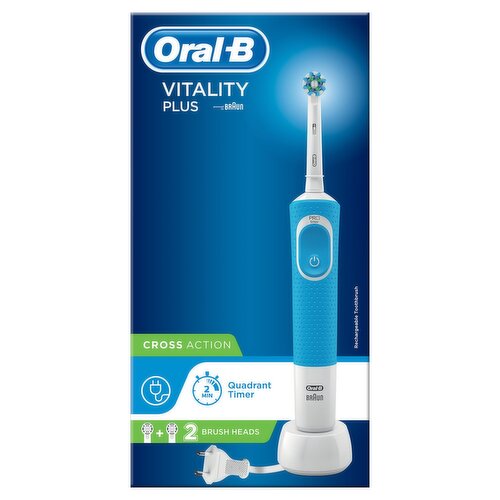 Oral-B Vitality Plus Cross Action Electric Toothbrush (1 Piece)