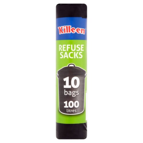 Killeen 100l Refuse Sacks  (10 Piece)