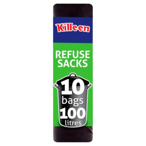 Killeen 100l Refuse Sacks  (10 Piece)