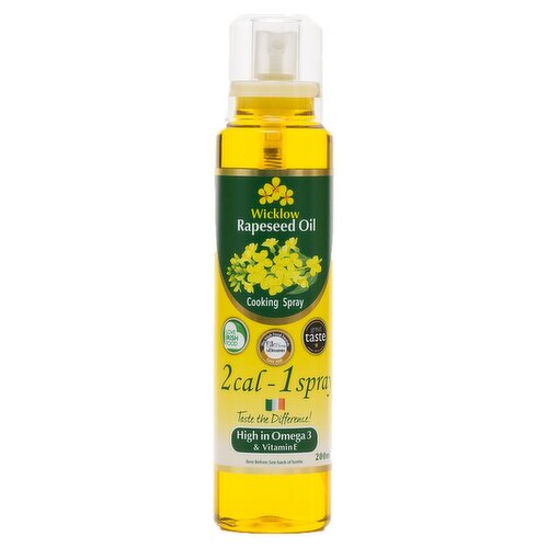 Wicklow Rapeseed Oil 2 Cal Cooking Spray  (200 ml)