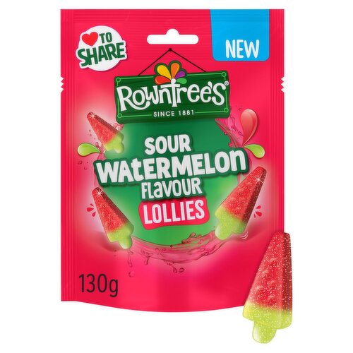 Rowntree's Sour Watermelon Lollies Pouch (130 g)
