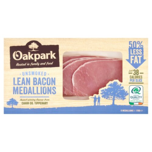 Oakpark Unsmoked Bacon Medallions (170 g)