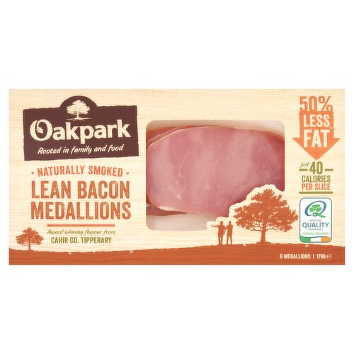 Oakpark Naturally Smoked Bacon Medallions (170 g)