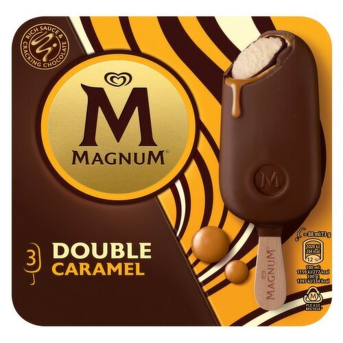 Magnum Double Caramel Ice Cream 3 Pack (264 ml)