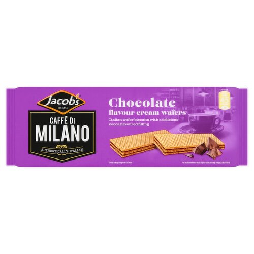 Jacob's Caffè Di Milano Chocolate Creams Wafer Biscuits (175 g)