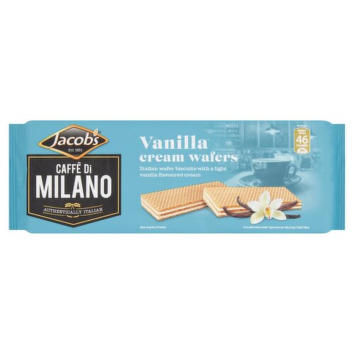 Jacob's Caffè Di Milano Vanilla Creams Wafer Biscuits (175 g)