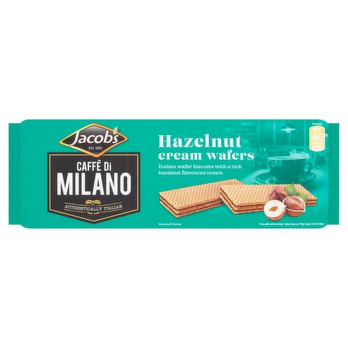 Jacob's Caffè Di Milano Hazelnut Creams Wafer Biscuits (175 g)