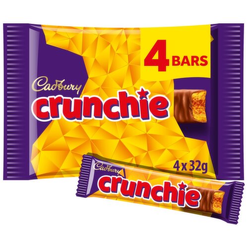 Cadbury Crunchie Chocolate Bars 4 Pack  (26.1 g)