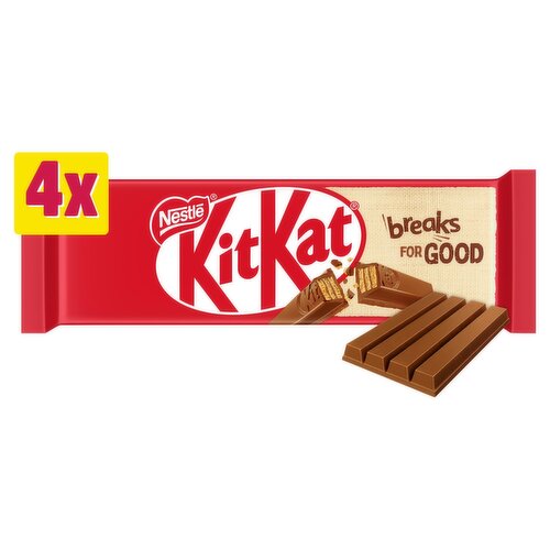 Nestle KitKat 4 Finger Milk Chocolate Biscuit Bars 4 Pack  (41.5 g)