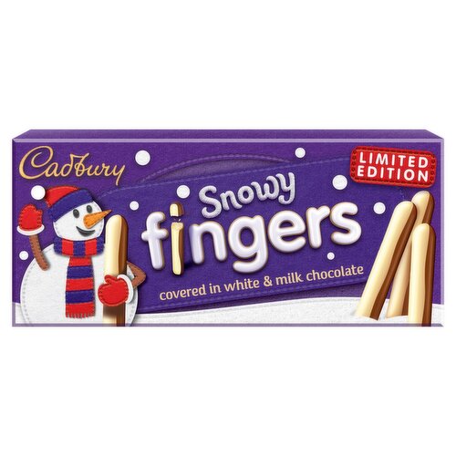Cadbury Snowy Fingers White Chocolate Biscuits (115 g)