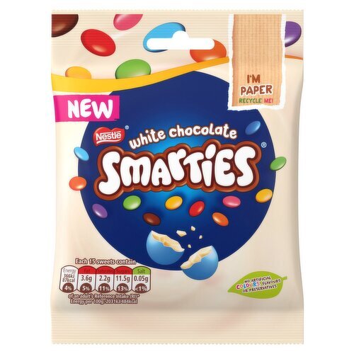 Nestle Smarties White Chocolate Pouch (100 g)