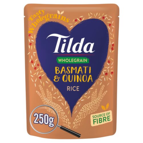 Tilda Microwave Wholegrain Basmati & Quinoa Rice (250 g)